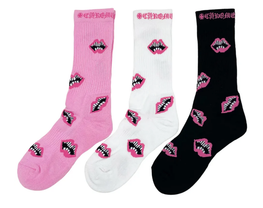 新品　CHROME HEARTS matty boy、ボーダー　ソックス　2点 Chrome Hearts Matty Boy Socks – Sneaker Buyers