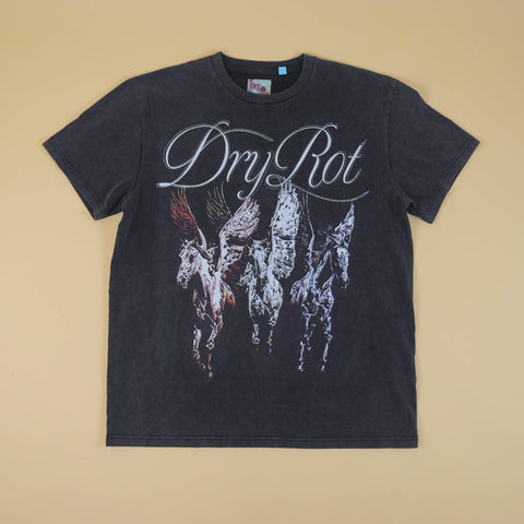 Dry Rot Pegasus Tee Black