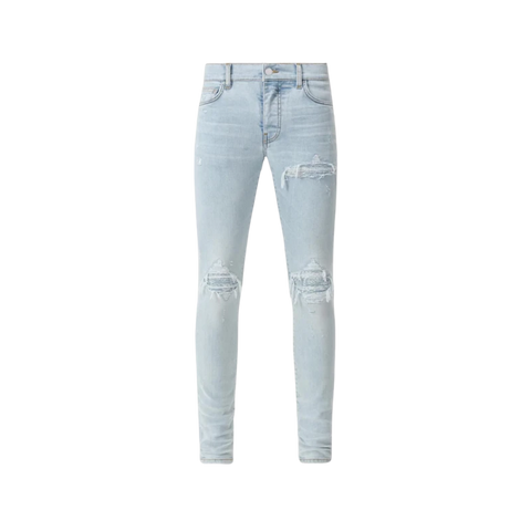 Amiri MX1 Bandana Jacquard Jean Light Blue