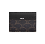 CELINE LARGE CARD HOLDER IN TRIOMPHE CANVAS AND CALFSKIN