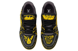 LOUIS VUITTON
Calfskin Graffiti Mens LV Trainer Sneakers 8 Black Yellow