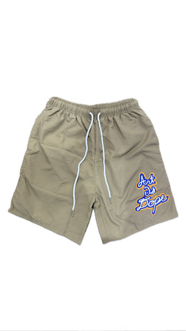 Art Is Dope Barbershop Cream Shorts