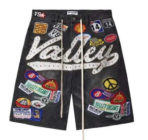 Vale Forever Black 1980s Jorts Black Wash