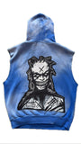Bossi Vintage Appliqué Rhinestone Hoodie No Sleeves