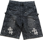 Billionaire Dreams Carpenter Jorts Washed Black