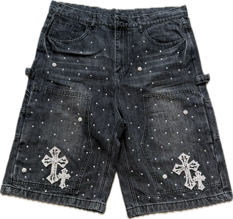 Billionaire Dreams Carpenter Jorts Washed Black