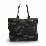 Cledran Camo Leather/Canvas Tote Bag