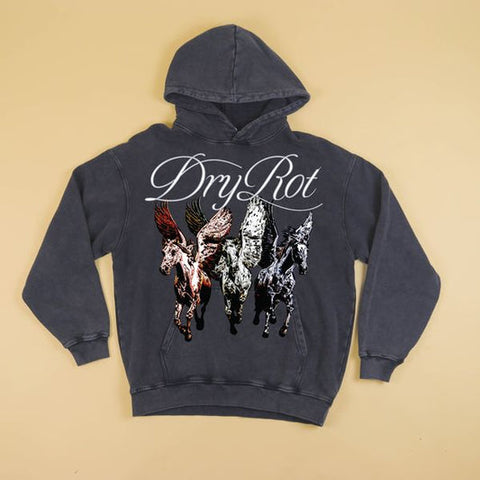 Dry Rot Pegasus Hoodie Black