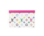 LV x Takashi Murakami Card Holder White Multicolored