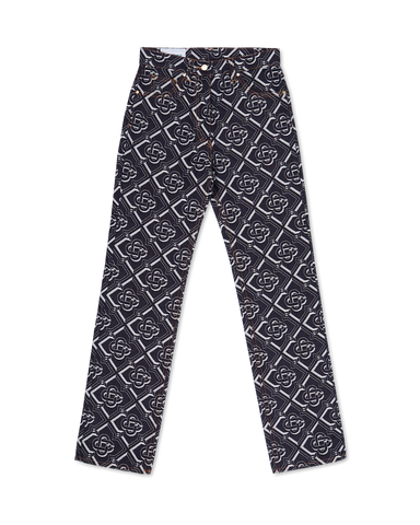 Casablanca DENIM MONOGRAM CLASSIC STRAIGHT LEG JEAN
