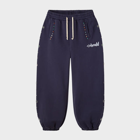 HMDD Flower Studded Scrunch Sweats