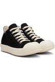 RICK OWEN DRKSHDW BLACK CONCORDIANS LOW SNEAKERS (PRE-OWNED) CC