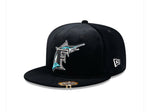 Miami Marlins Velvet Visor Clip 59FIFTY Fitted