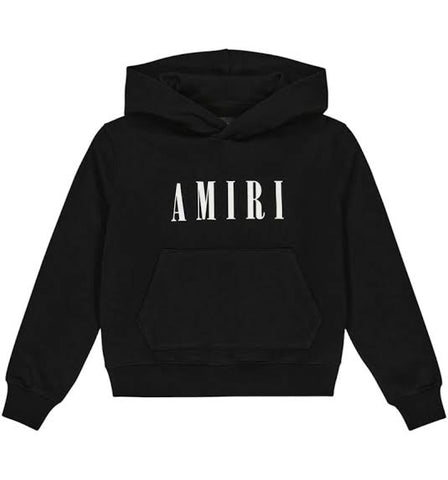 AMIRI Kids Core Logo Hoodie Black
