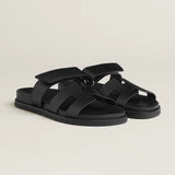 Hermes Chypre Sandal Noir Calfskin Leather (W)
