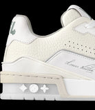 Louis Vuitton White Signature Logo Trainer Sneakers - Size LV 8.5 / US 10