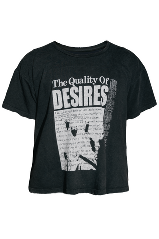 Matiere De Desirs Quality of Desires T-Shirt Faded Black