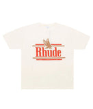 RHUDE logo print T shirt (Preowned)