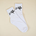 Dry Rot Orbit Crew Socks White