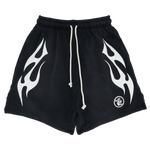 Hellstar Flame Shorts Black