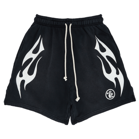 Hellstar Flame Shorts Black
