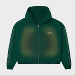 HMDD Crystal Zip Up Green Bean