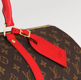 Louis Vuitton Keepall Bandouliere 50 Monogram Brown Red Logo Weekend Travel Bag
