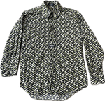 Versace Green Button-Up