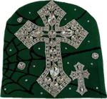 Billionaire Dreams Spider Web Beanie Green/Black
