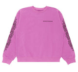 Chrome Hearts X Matty Boy Spider Web Crewneck Sweatshirt Purple