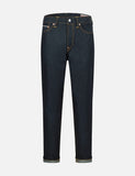 EVISU BOLD SEAGULL PRINT CARROT FIT JEANS #2017
