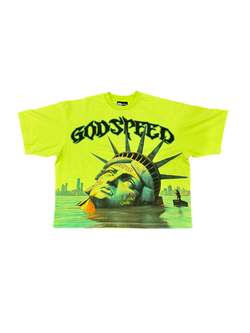 Godspeed Fallen Liberty Green Tee