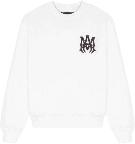 AMIRI Kids MA Logo Crewneck White