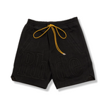 Rhude Embroidered Twill Logo Black Short