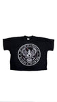De Luxe - Black Freedom Crop Tee