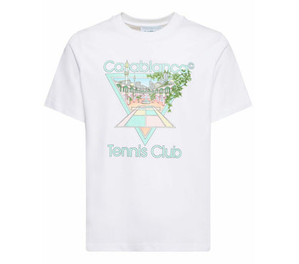 CASABLANCA - Tennis Club Organic Cotton T-shirt PREOWNED