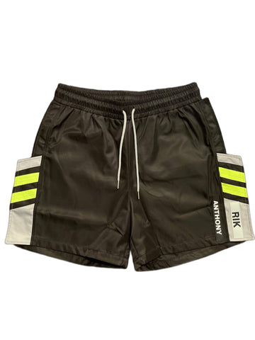 Rik Anthony Black & Green Shorts