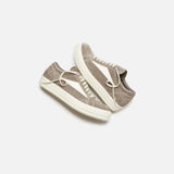 Rick Owens Vintage Dust Milk Low-Top Sneakers