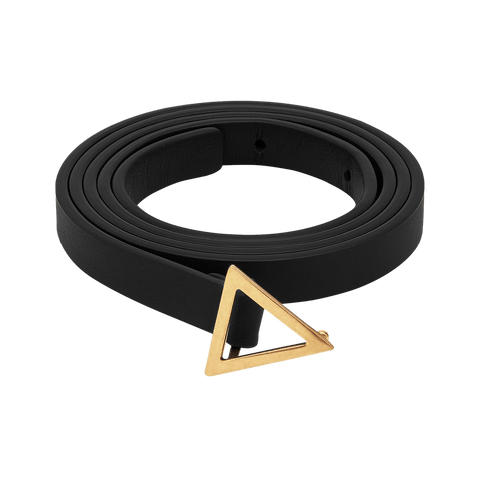 Bottega Veneta Triangular Logo Buckle Belt
