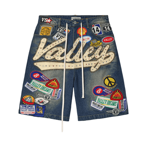 Vale Forever Rainstorm Jorts Mid Wash