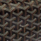 Goyard Black Goyardine Coated Canvas and Leather Boeing 25 Trousse Clutch