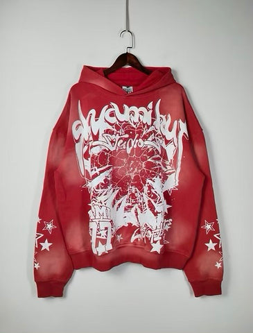 Skyami White Web Sweatset Red