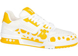 LV x Yayoi Kusama Trainer White Yellow