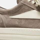 Rick Owens Vintage Dust Milk Low-Top Sneakers