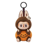 Labubu Happy Halloween Party Series-Sitting Pumpkin Vinyl Plush Pendant