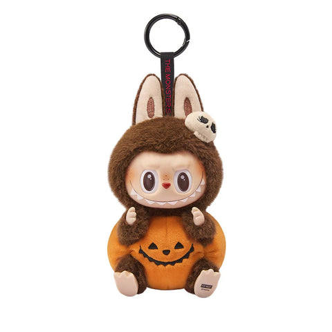 Labubu Happy Halloween Party Series-Sitting Pumpkin Vinyl Plush Pendant