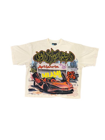 Godspeed Artlanta Miami Beige Tee