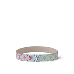 LV 40mm Reversible Belt Monogram  Iridescent Multicolored