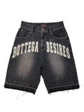 Bottega Desires DENIM SHORTS (BLACK)