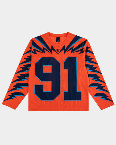 Eric Emmanuel Football Jersey Mesh Orange Black